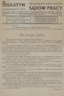Biuletyn Informacyjny Zrzeszenia Przyjaciół Sądów Pracy : czasopismo poświęcone zagadnieniom prawa pracy. R. 2, 1936, nr 3-4