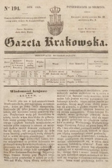 Gazeta Krakowska. 1839, nr 194