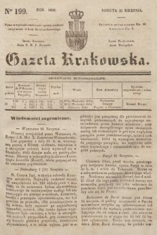 Gazeta Krakowska. 1839, nr 199