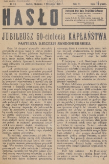 Hasło : organ ruchu chrześcijańsko - społecznego. R. 3, 1929, nr 13