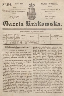 Gazeta Krakowska. 1839, nr 204