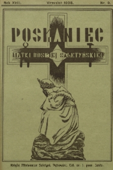 Posłaniec Matki Boskiej Saletyńskiej. R. 18, 1938, nr 9