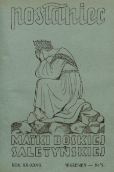 Posłaniec Matki Boskiej Saletyńskiej. R. 20/27, 1947, nr 9