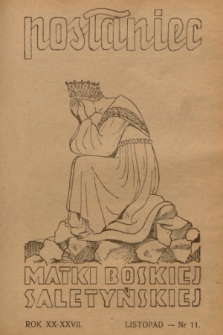 Posłaniec Matki Boskiej Saletyńskiej. R. 20/27, 1947, nr 11