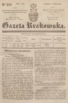 Gazeta Krakowska. 1839, nr 210