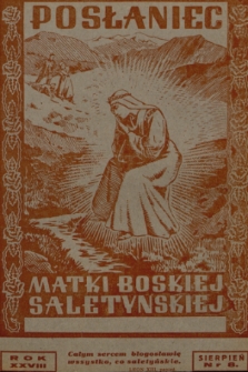 Posłaniec Matki Boskiej Saletyńskiej. R. 20/28, 1948, nr 8