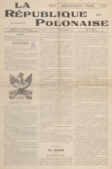 La République Polonaise = Rzeczpospolita Polska. A.1, 1917, No. 7