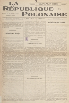 La République Polonaise = Rzeczpospolita Polska : paraissant deux fois par mois en français et deux fois en polonais. A.2, 1918, No. 19