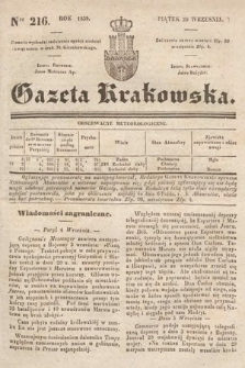 Gazeta Krakowska. 1839, nr 216