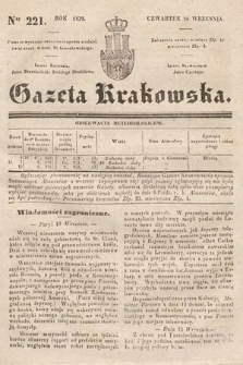 Gazeta Krakowska. 1839, nr 221