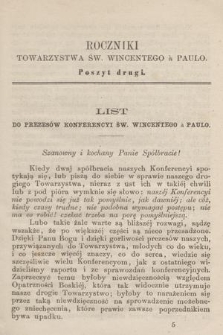 Roczniki Towarzystwa Św. Wincentego a Paulo. 1870, poszyt 2