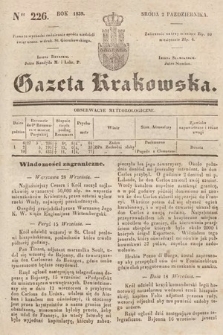 Gazeta Krakowska. 1839, nr 226