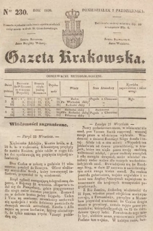 Gazeta Krakowska. 1839, nr 230