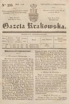 Gazeta Krakowska. 1839, nr 233
