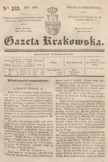 Gazeta Krakowska. 1839, nr 235