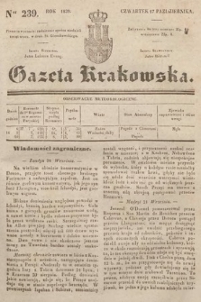 Gazeta Krakowska. 1839, nr 239