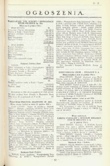 Ogłoszenia [dodatek do Dziennika Urzędowego Ministerstwa Skarbu]. 1935, nr 13