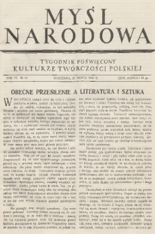 Myśl Narodowa : tygodnik polityczno-społeczny. R. 6, 1926, nr 13