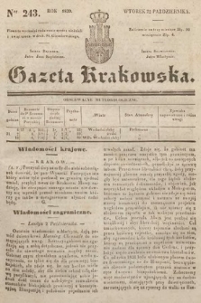 Gazeta Krakowska. 1839, nr 243