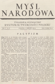 Myśl Narodowa : tygodnik polityczno-społeczny. R. 6, 1926, nr 16