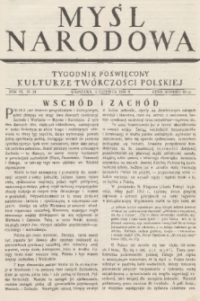 Myśl Narodowa : tygodnik polityczno-społeczny. R. 6, 1926, nr 24