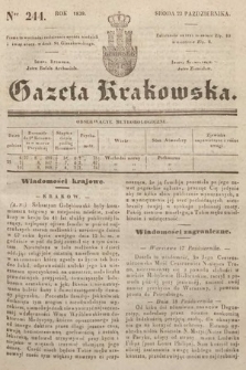 Gazeta Krakowska. 1839, nr 244