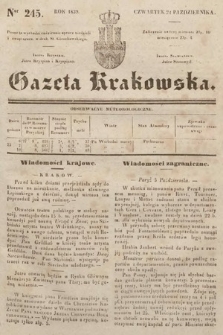 Gazeta Krakowska. 1839, nr 245