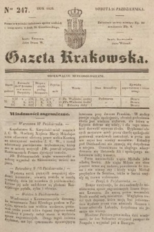 Gazeta Krakowska. 1839, nr 247
