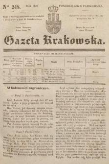 Gazeta Krakowska. 1839, nr 248