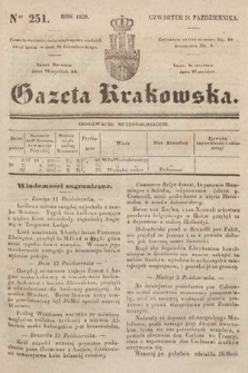 Gazeta Krakowska. 1839, nr 251