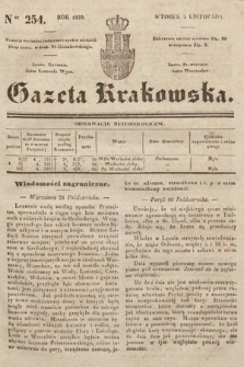 Gazeta Krakowska. 1839, nr 254