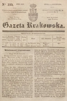 Gazeta Krakowska. 1839, nr 255