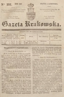 Gazeta Krakowska. 1839, nr 257
