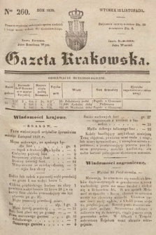 Gazeta Krakowska. 1839, nr 260