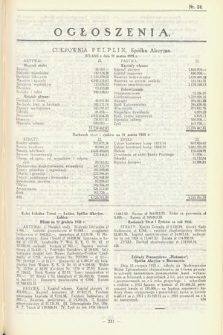 Ogłoszenia [dodatek do Dziennika Urzędowego Ministerstwa Skarbu]. 1935, nr 24