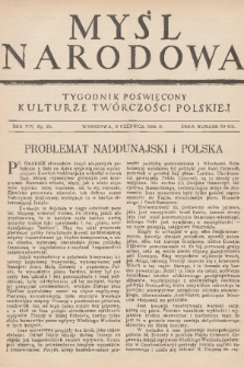 Myśl Narodowa : tygodnik poświęcony kulturze twórczości polskiej. R. 14, 1934, nr 23