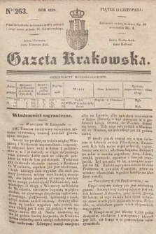 Gazeta Krakowska. 1839, nr 263