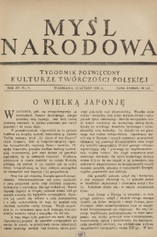 Myśl Narodowa : tygodnik poświęcony kulturze twórczości polskiej. R. 15, 1935, nr 6