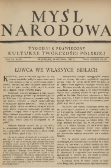 Myśl Narodowa : tygodnik poświęcony kulturze twórczości polskiej. R. 15, 1935, nr 53