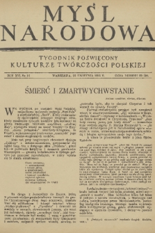 Myśl Narodowa : tygodnik poświęcony kulturze twórczości polskiej. R. 16, 1936, nr 16