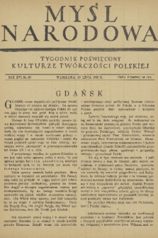 Myśl Narodowa : tygodnik poświęcony kulturze twórczości polskiej. R. 16, 1936, nr 31