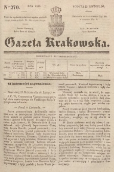 Gazeta Krakowska. 1839, nr 270