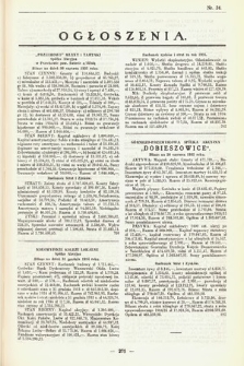 Ogłoszenia [dodatek do Dziennika Urzędowego Ministerstwa Skarbu]. 1935, nr 34