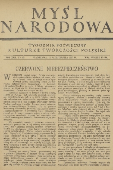 Myśl Narodowa : tygodnik poświęcony kulturze twórczości polskiej. R. 17, 1937, nr 45