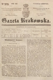 Gazeta Krakowska. 1839, nr 272