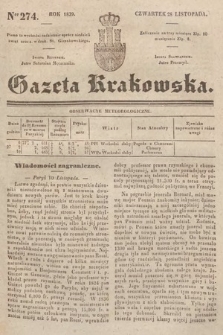 Gazeta Krakowska. 1839, nr 274