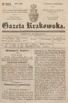 Gazeta Krakowska. 1839, nr 275