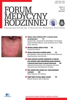Forum Medycyny Rodzinnej : czasopismo Polskiego Towarzystwa Medycyny Rodzinnej. T. 16, 2022, nr 5