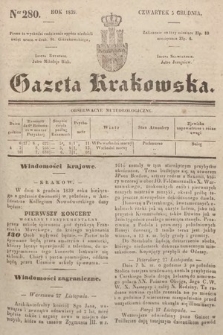 Gazeta Krakowska. 1839, nr 280