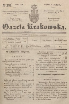 Gazeta Krakowska. 1839, nr 281